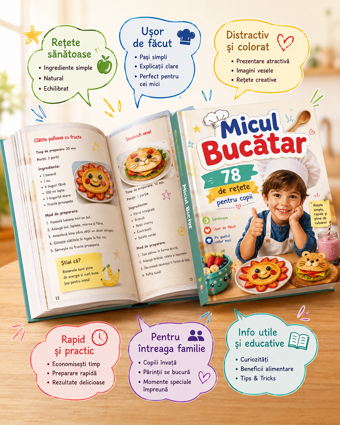 Micul Bucatar!78 De retete pentru cei mici!